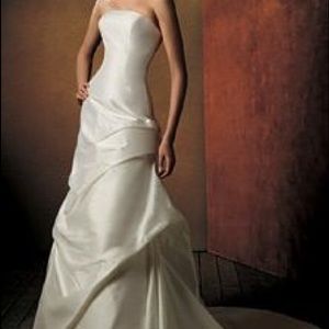 San Patrick ivory dupioni silk wedding dress